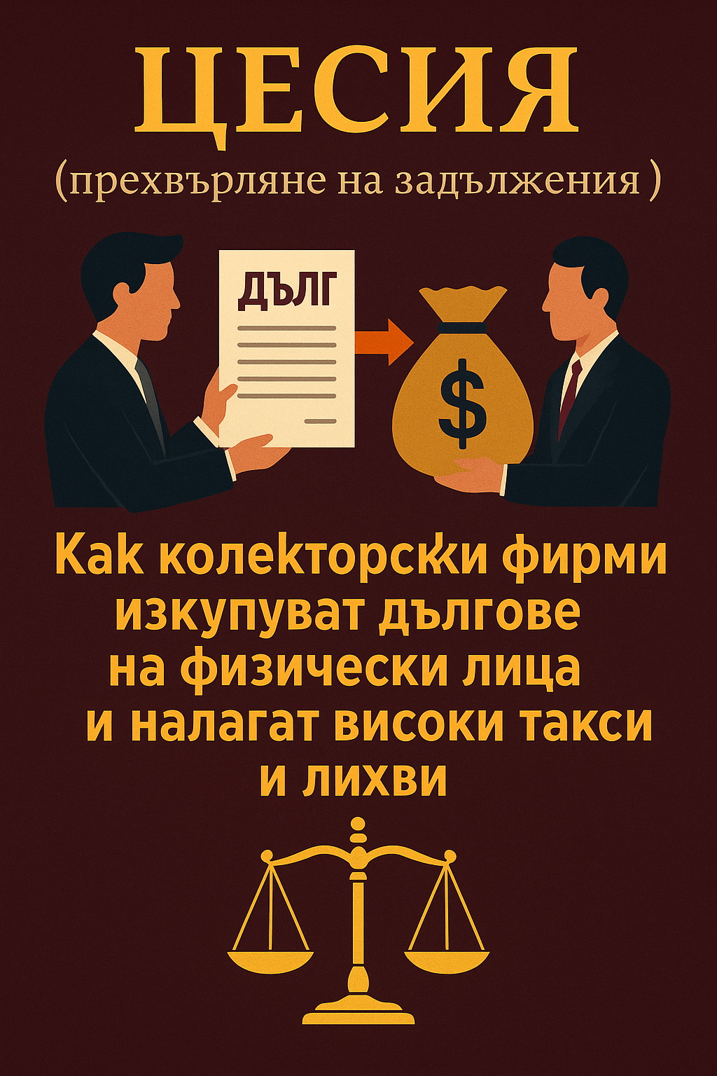 Прехвърляне на задължения-цесия